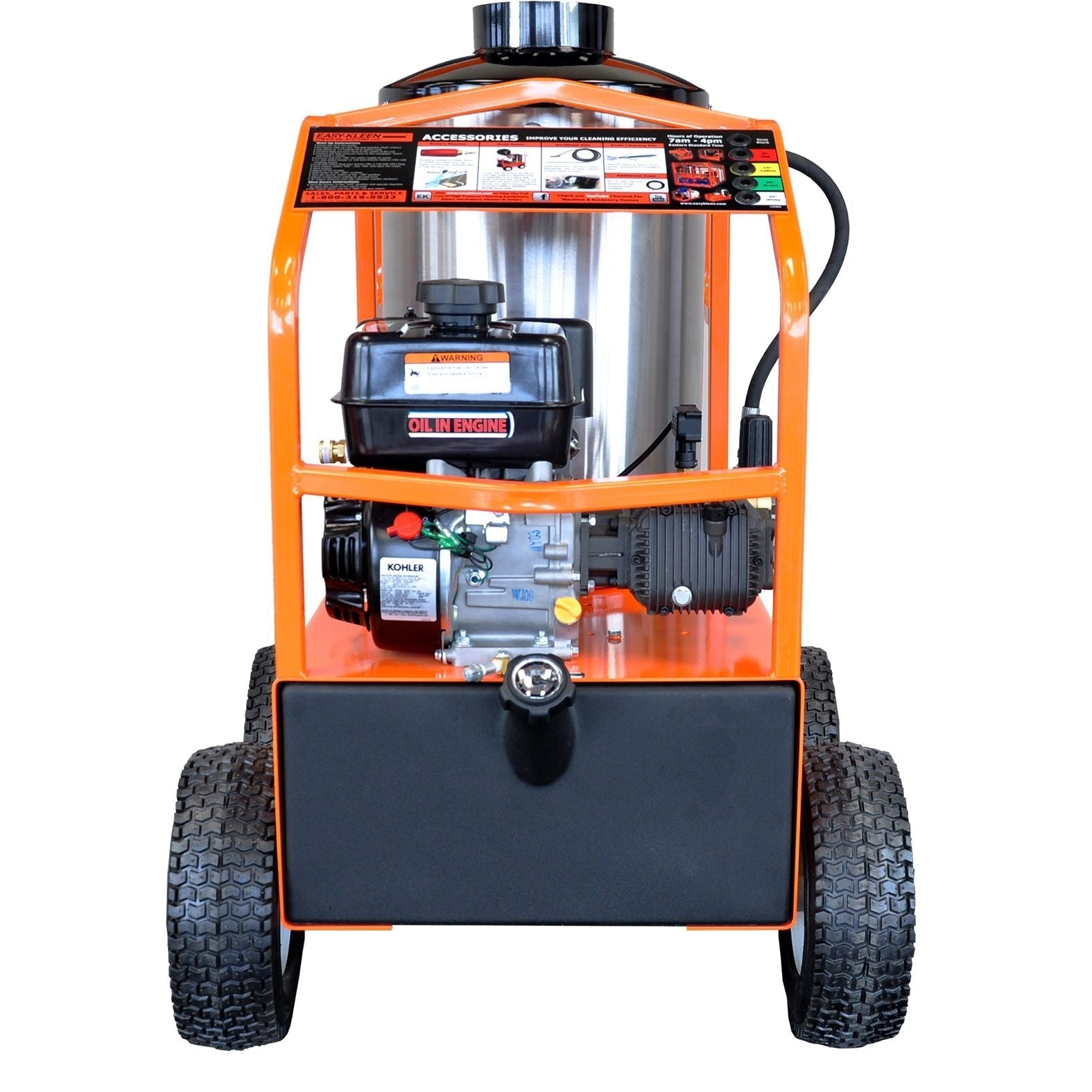 Commercial 2700 PSI 3 GPM 6.5 HP Engine Hot Water Wheeled Gas Pressure Washer F5C3 - product image 4
