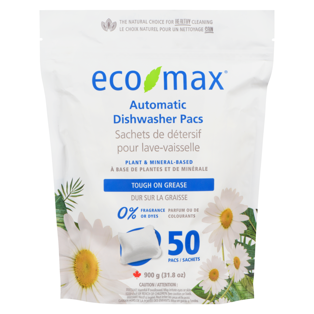 Plant & Mineral-Based Automatic Dishwasher Detergent Tabs, Fragrance-Free, 50-pk G3E0 - product image 1