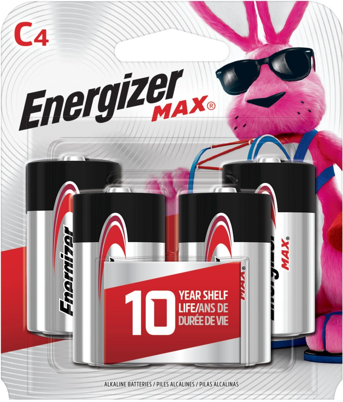Max4-pk C Alkaline Batteries, Long Lasting, All Purpose B0C0 - product image 1