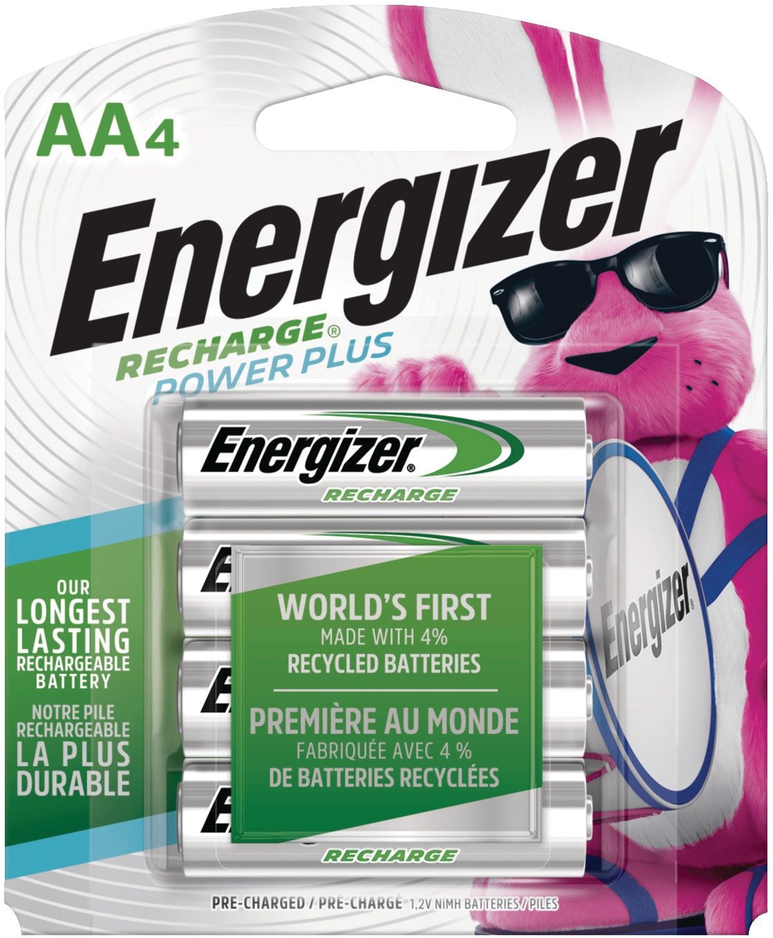 NH15BP-4 AA 2300 mAh NiMH Rechargeable Batteries, Pre-Charged, All Purpose, 4-pk C5P5 - product image 1