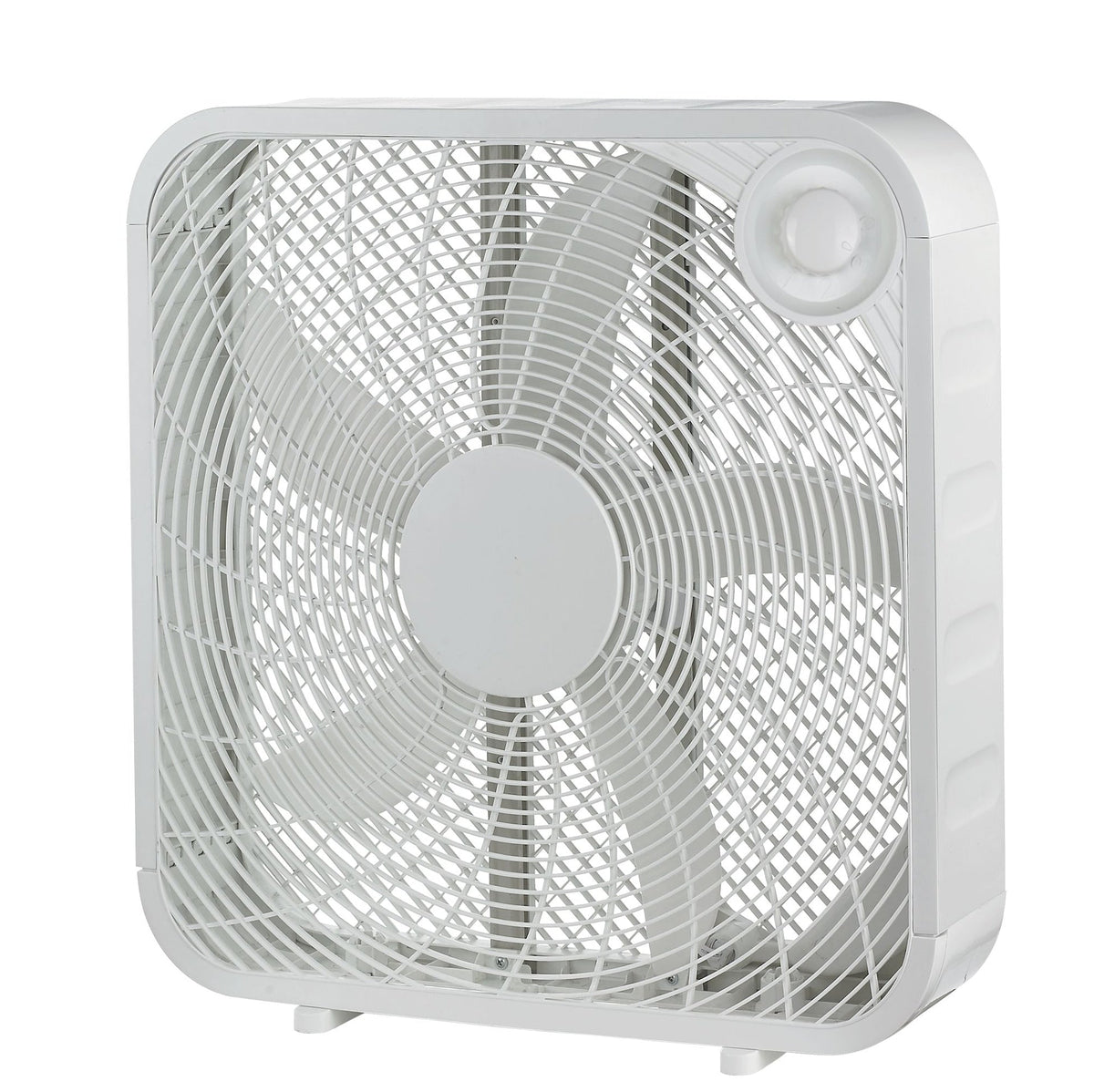 Plastic 5-Blade Portable Box/Floor Fan, 2-Speed, White, 20-in F6E5 - product image 5