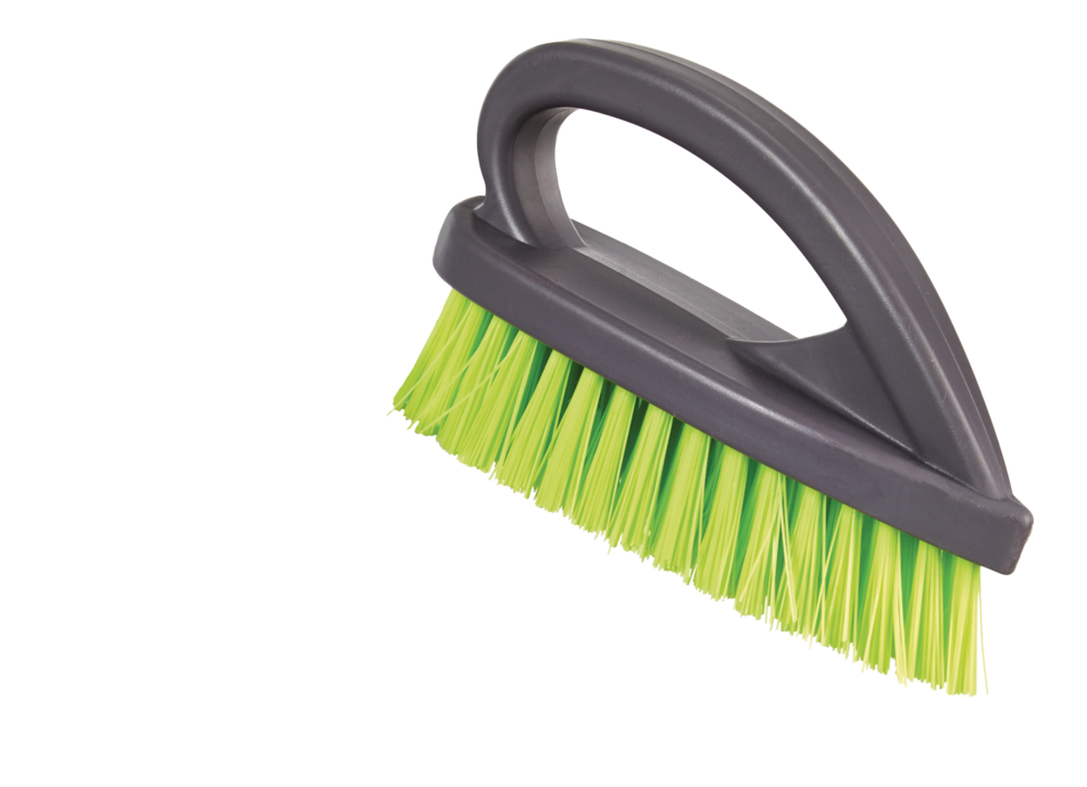 Multi-Purpose Scrub Brush with Angled & Stiff Fibre Bristles N2W9 - product image 1