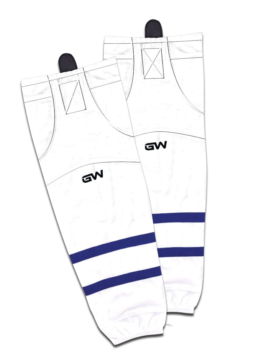 8500 Pro Team Performance Hockey Socks, Toronto Maples Leafs Away Colours, Assorted Sizes Y0J7 - product image 1