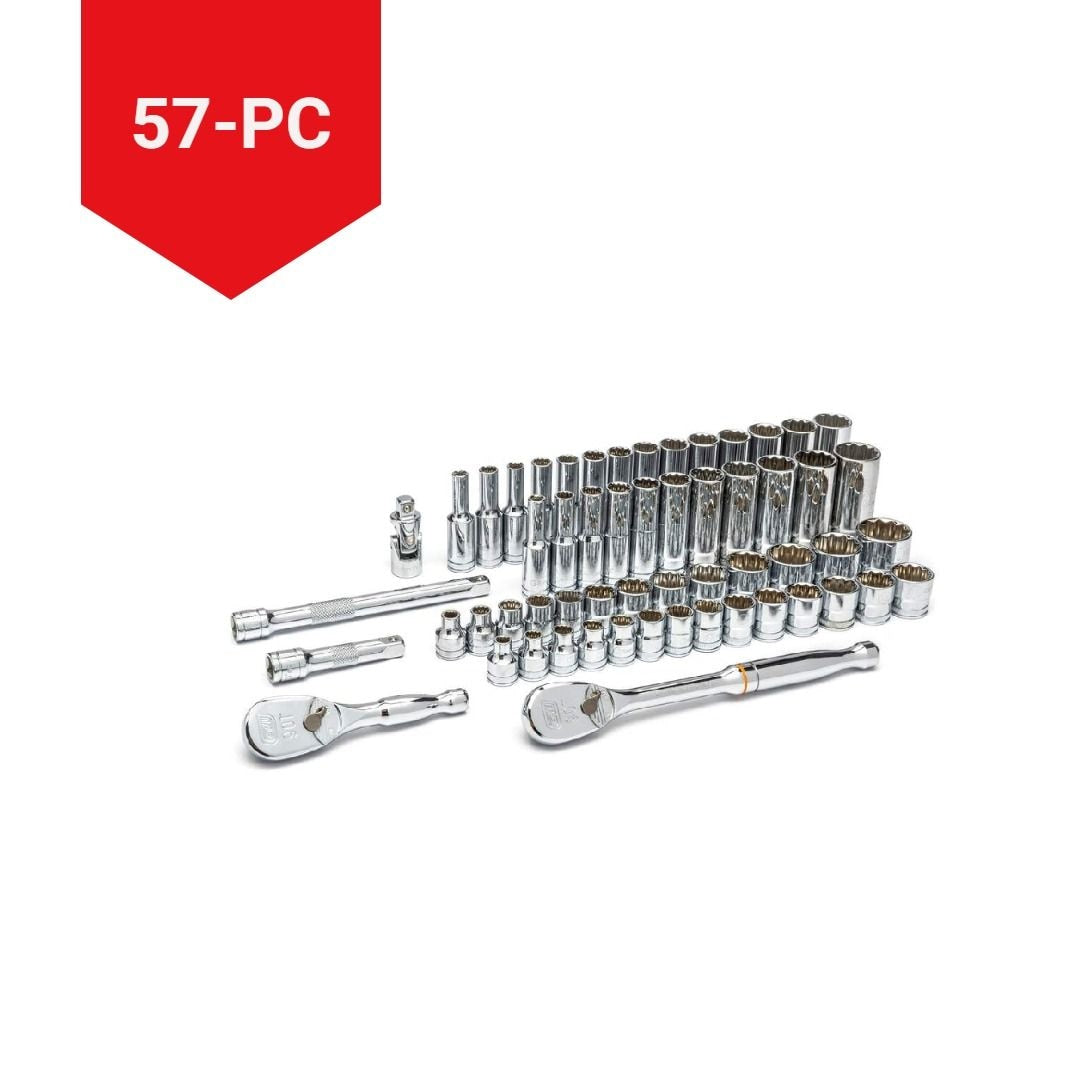 3/8-in Drive Tool Socket Set 57-pc, Chrome Plating G1C6 - product image 7