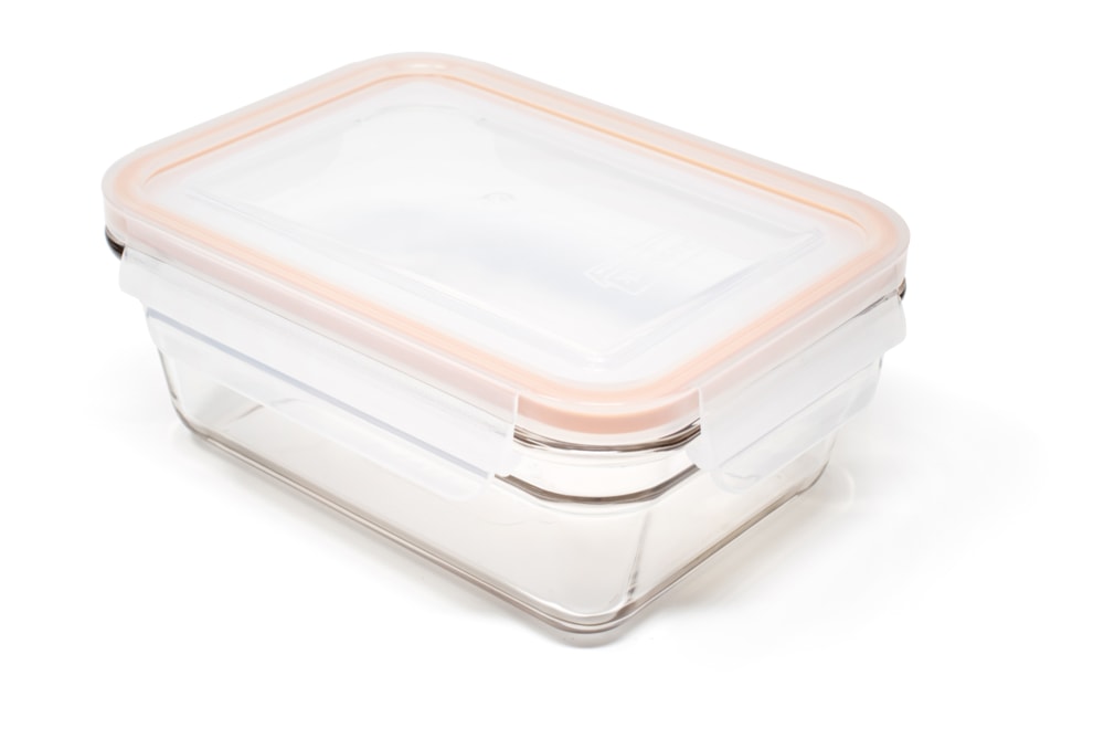 Rectangular Glass Food Storage Container with Leakproof Lid, 970-mL I0Z2 - product image 1