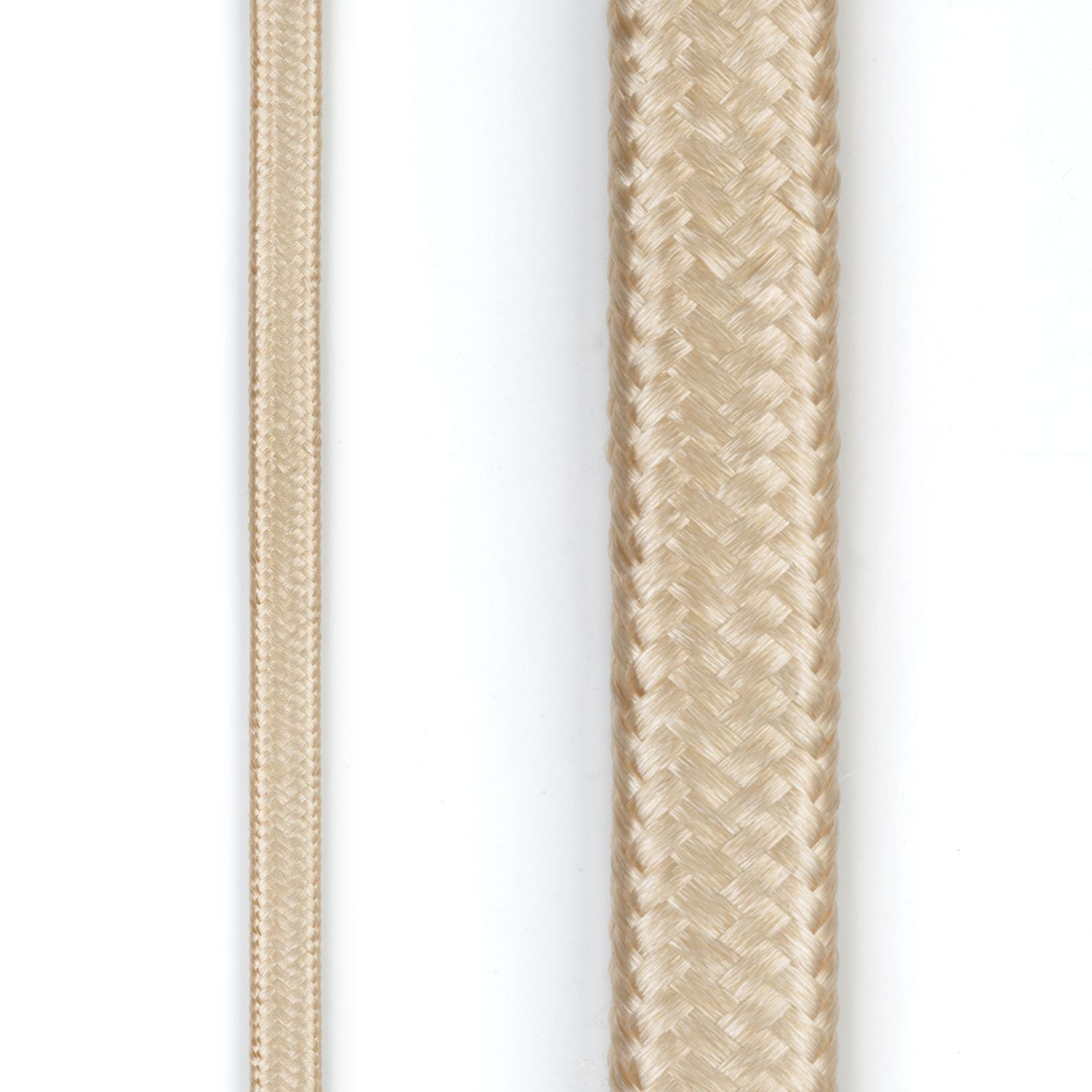 9-ft 16/2 Fabric Extension Cord, Right Angle Plug, 3 Outlets, Gold D4H3 - product image 4