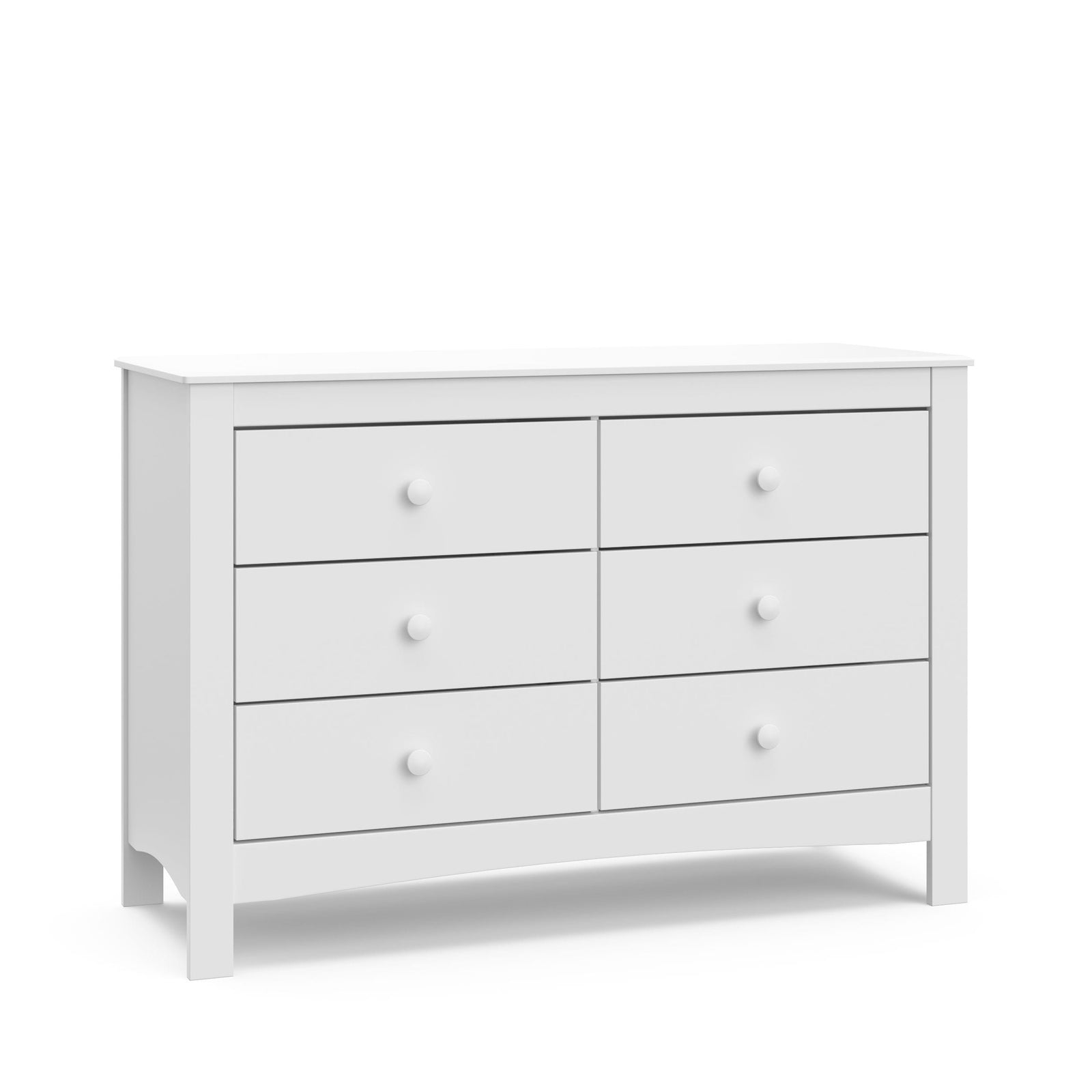 Noah 6-Drawer White Interlocking Double Dresser/Chest L1U6 - product image 1