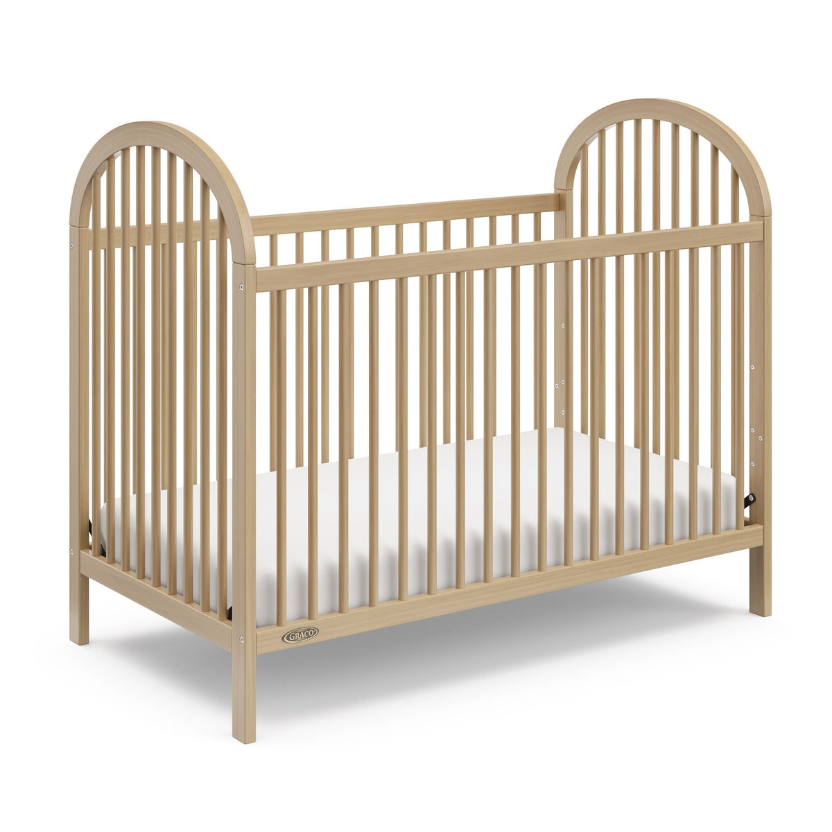 Olivia 3-In-1 Driftwood Convertible Crib with Adjustable Base T7J2 - product image 1