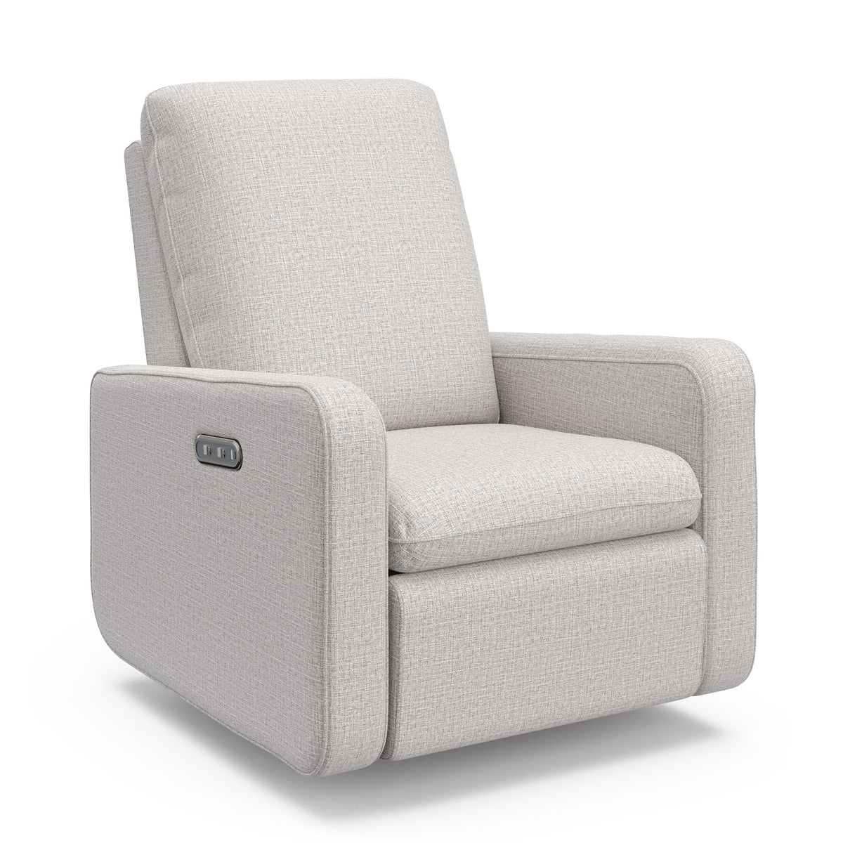 Teddi 1-USB-A/1-USB-C Steel Basketweave Power Recliner & Swivel Glider G9D1 - product image 1