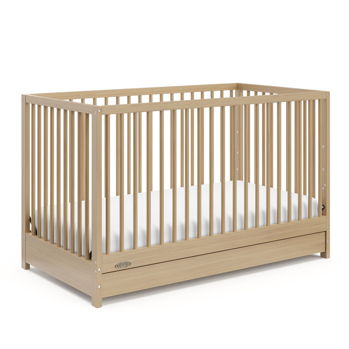 Teddi 4-in-1 Convertible Crib with Drawer, Driftwood H4D4 - product image 1