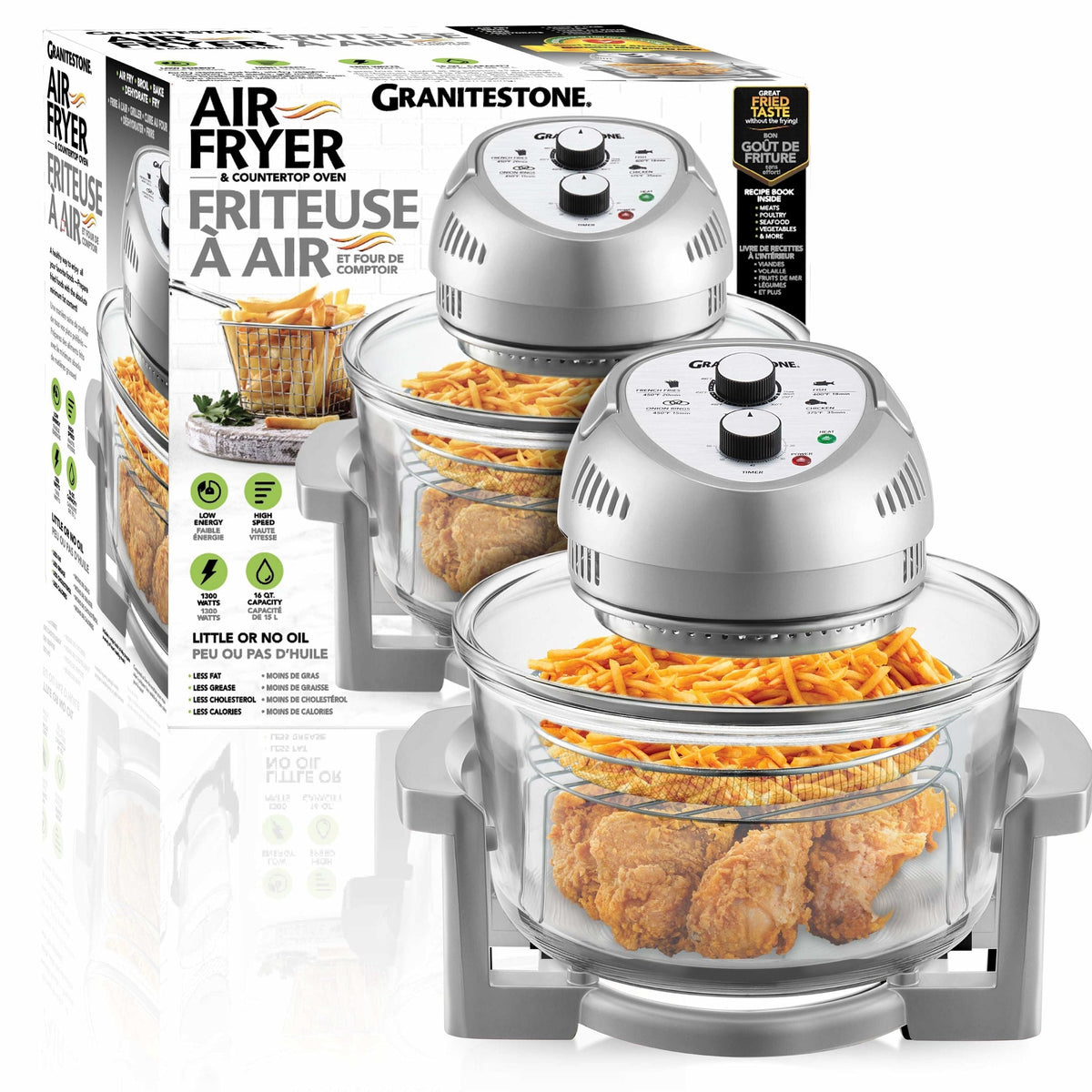 Glass Air Fryer, Silver Z5F0 - product image 2