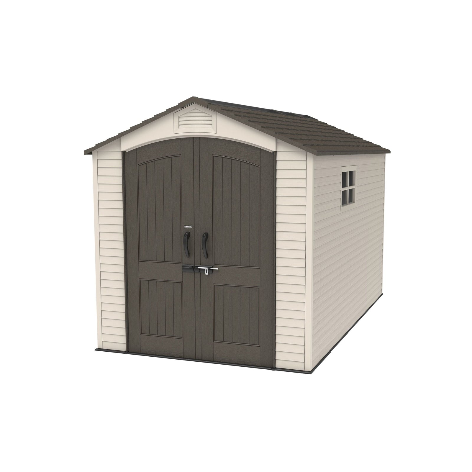 Lockable Steel Shed, Beige, 7 x 12 -ft S9Y2 - product image 2