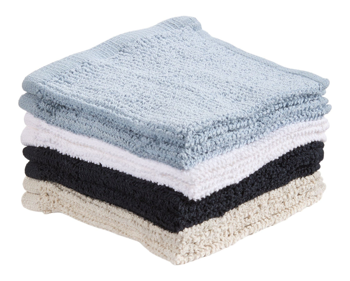Bar Mop Dish Cloths, Black, Grey & Dusty Blue, 12-in, 8-pk N7B5 - product image 3