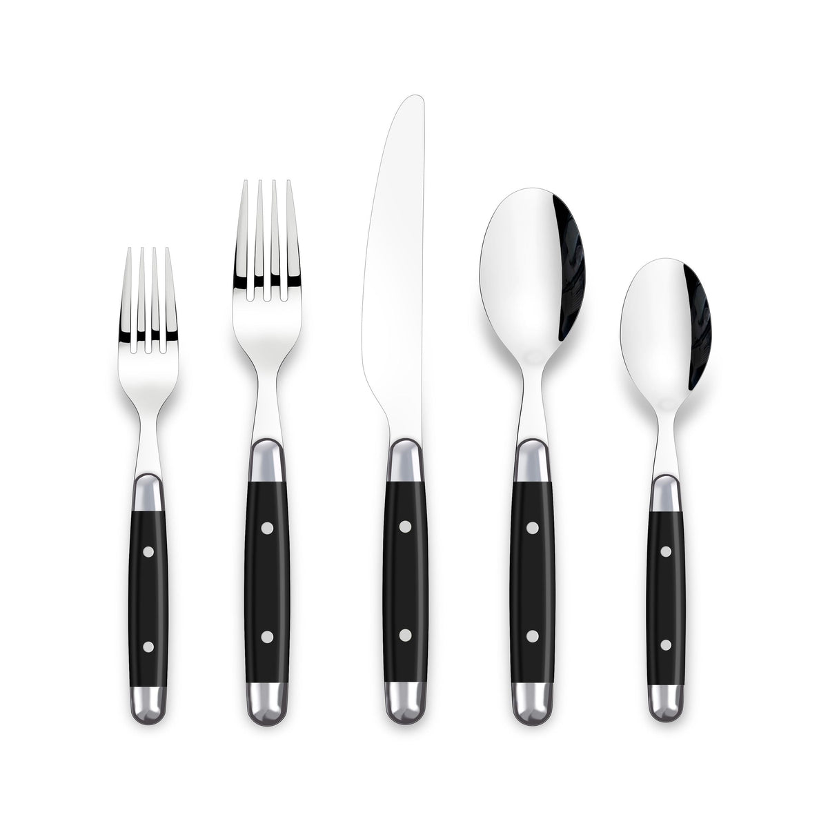 Rivet Flatware Set, Serves 4, 20-pc, with Caddy C6K9 - product image 1