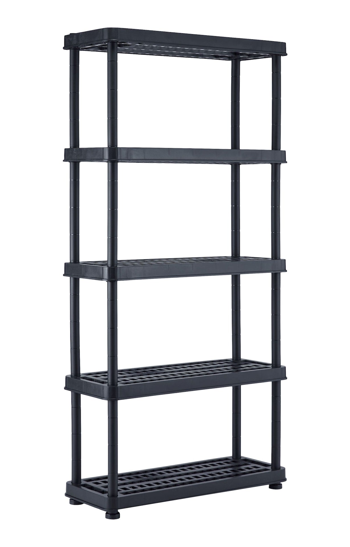 Adjustable 5-Shelf Resin/ Plastic Storage Rack/ Shelving Unit, 36 x 14 x 72-in V7Q5 - product image 1