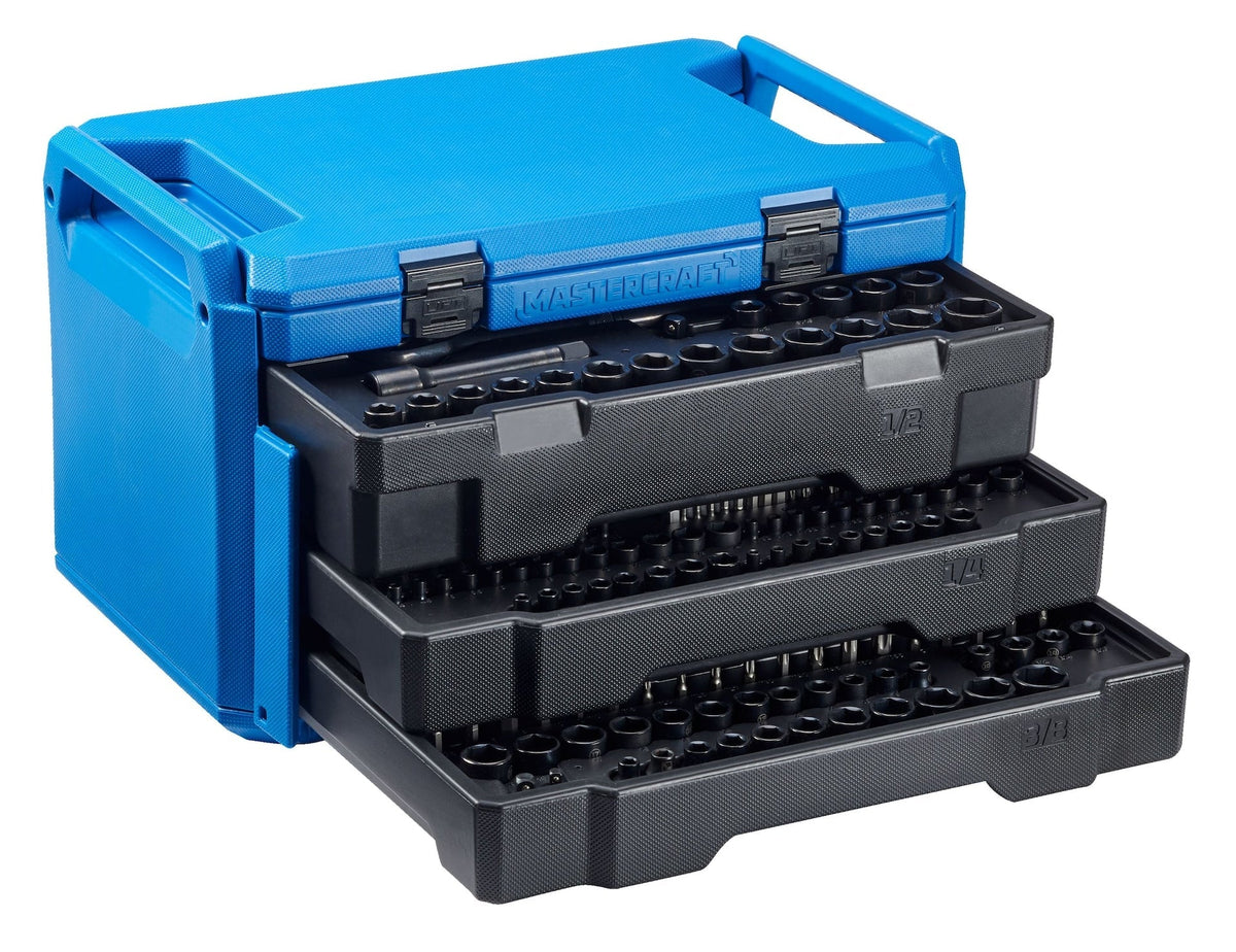 Socket Set, SAE/Metric, CRV, Black Steel Finish, 260-pc Y8Y7 - product image 1