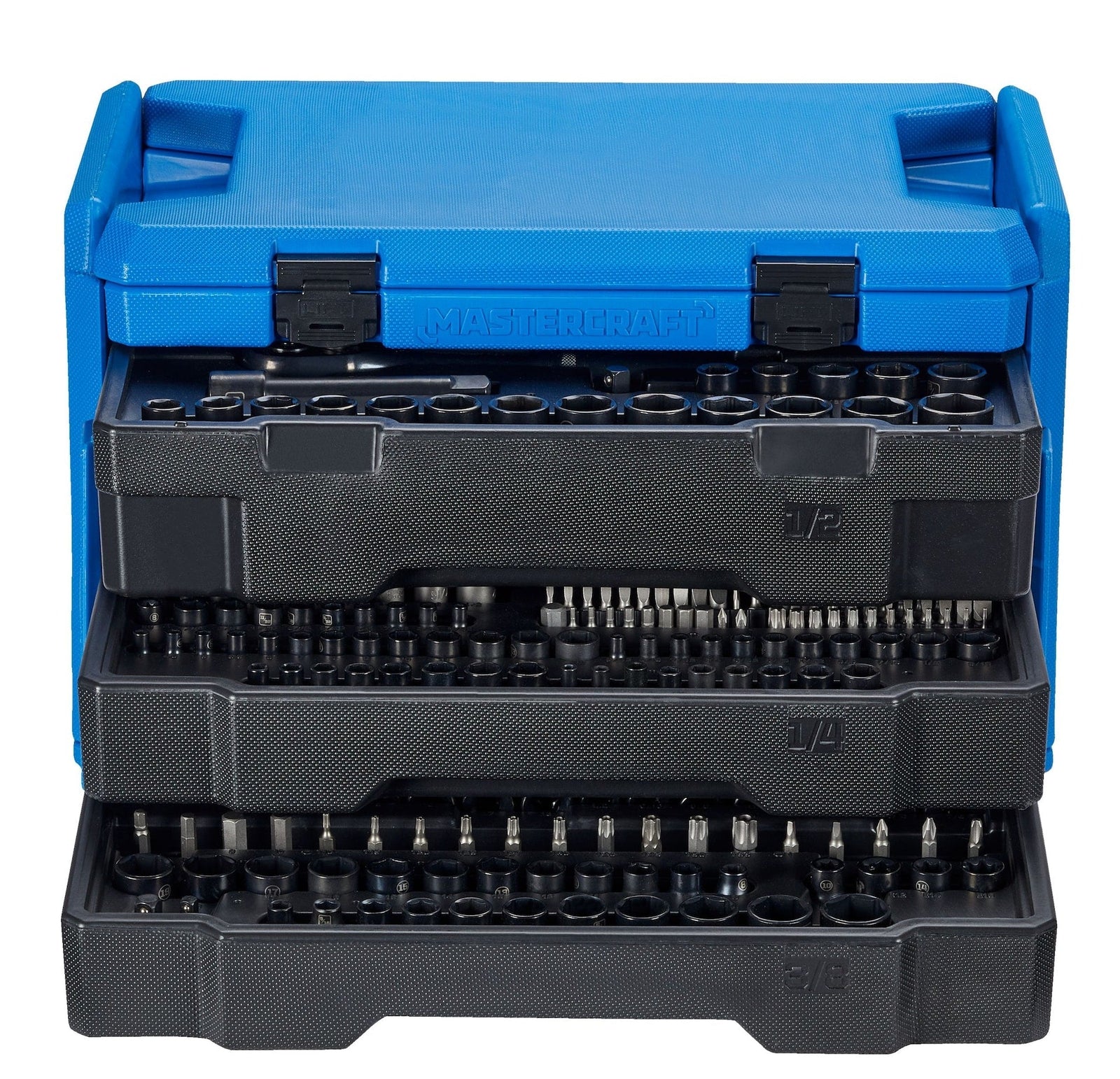 Socket Set, SAE/Metric, CRV, Black Steel Finish, 260-pc Y8Y7 - product image 2
