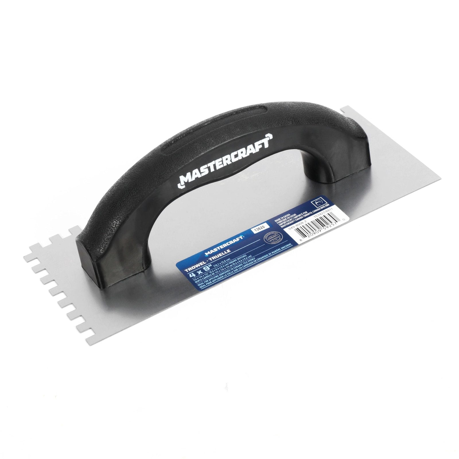 Steel Square-Notch Adhesive Trowel For Ceramic Tile & Flooring P2T7 - product image 1