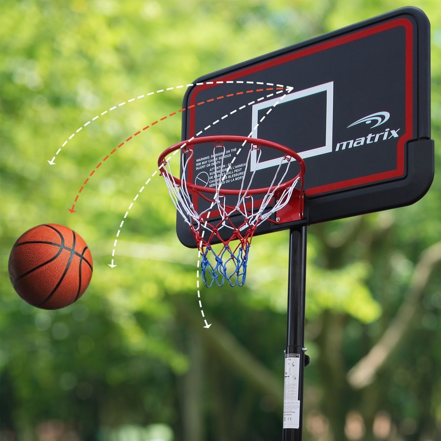 Classical Portable Adjustable Basketball System, 44-in V9R8 - product image 5