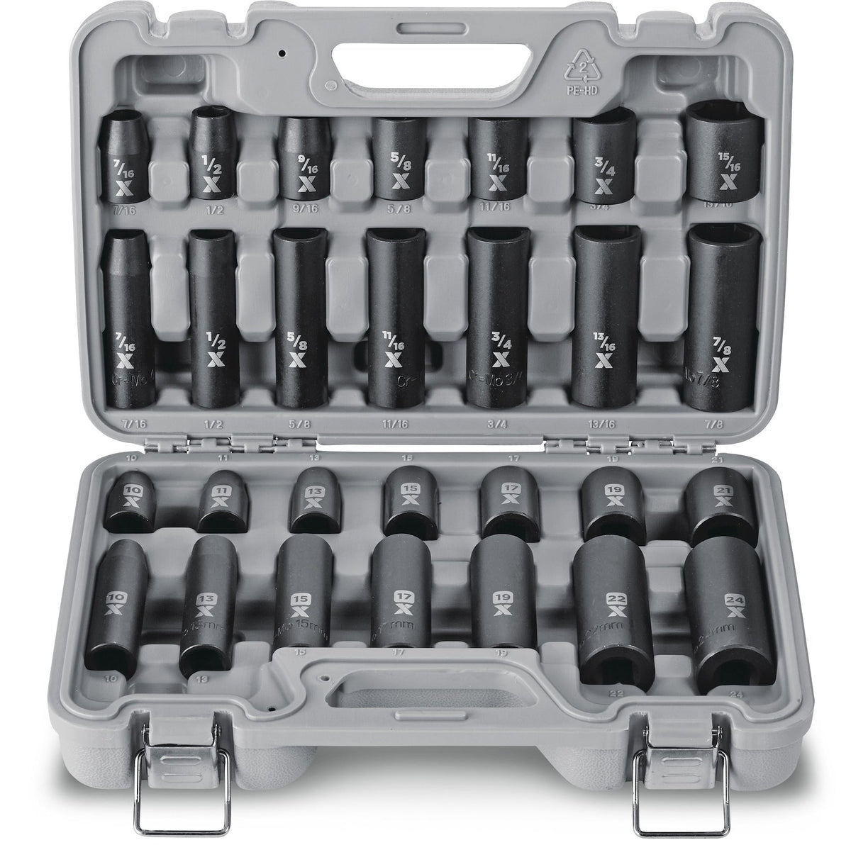 1/2-in Drive Professional Grade Impact Socket Set, 28-pc, CRMO X9G1 - product image 1