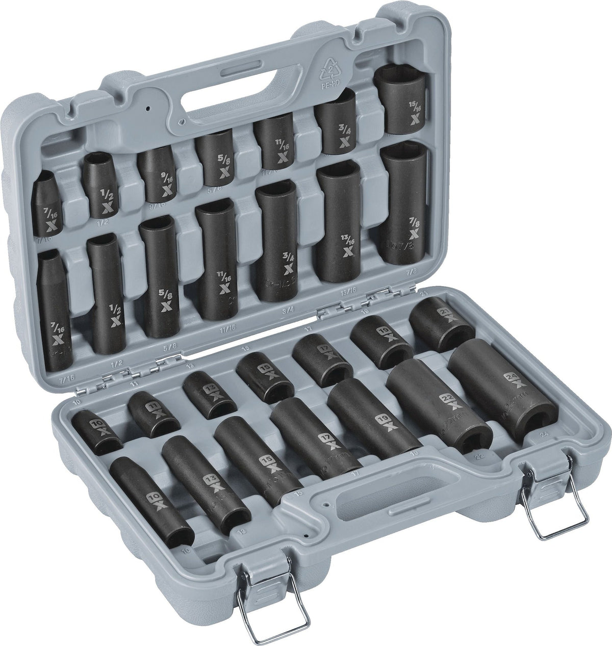 1/2-in Drive Professional Grade Impact Socket Set, 28-pc, CRMO X9G1 - product image 4