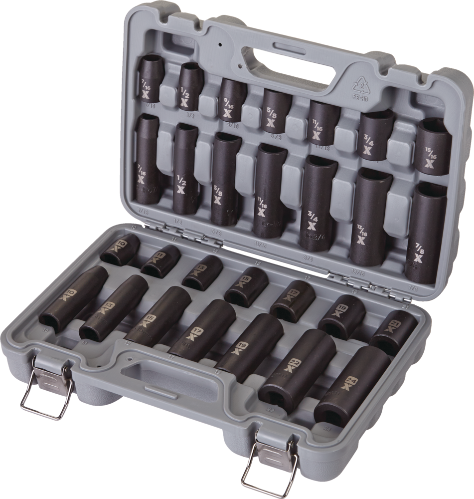 1/2-in Drive Professional Grade Impact Socket Set, 28-pc, CRMO X9G1 - product image 5