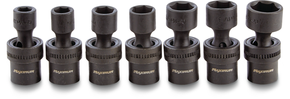 3/8-in Drive Swivel Impact Socket Set, 7-pc, SAE, CRMO P7L0 - product image 2