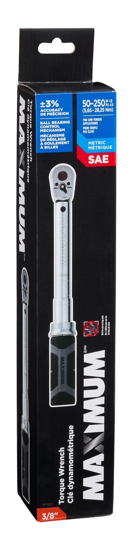 3/8-in Drive Torque Wrench, 50-250 in-lbs P2H7 - product image 7