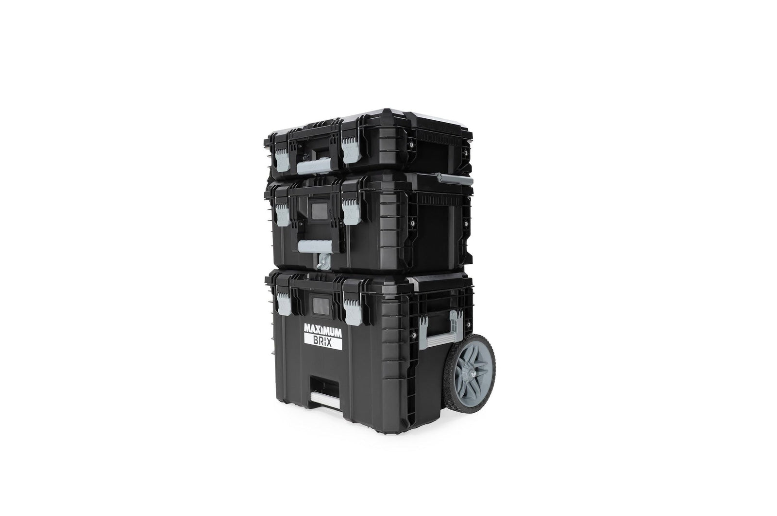 Brix Modular Portable Toolbox/Tool Storage System with Wheels, IP65, 23-in x 19-in x 33-in, 3-pc N3E9 - product image 6