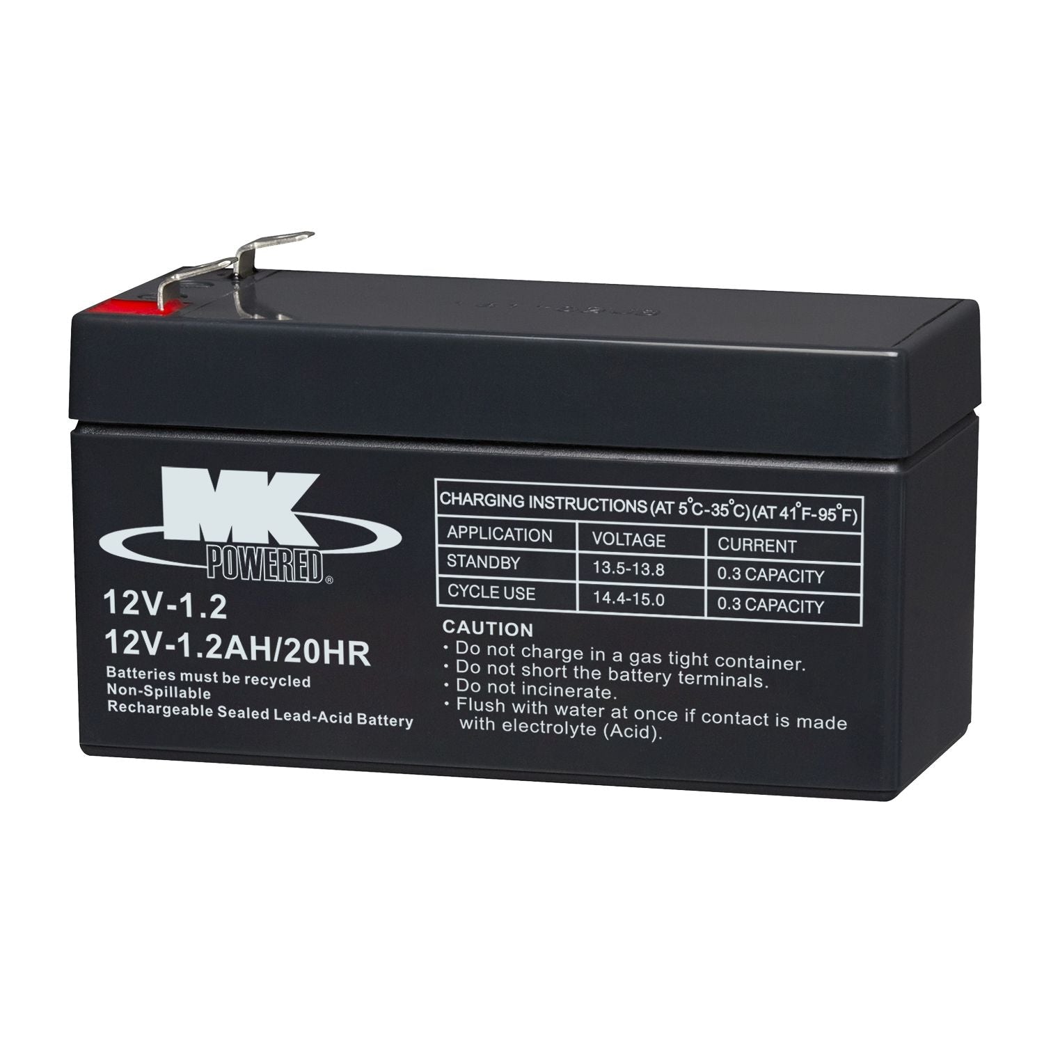 Battery 12-Volt 1.2 Ah SLA Battery, F1 Terminal M6B3 - product image 2