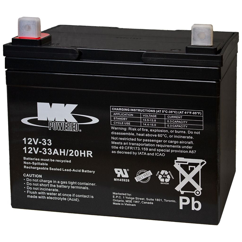 Battery 12-Volt 33 Ah Group Size U1 SLA Battery J1R8 - product image 2