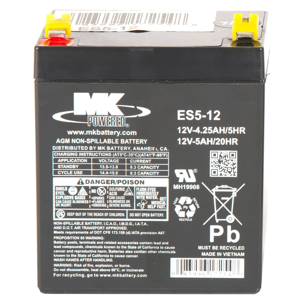 Battery 12-Volt 5 Ah SLA Battery, F2 Terminal C0P2 - product image 2