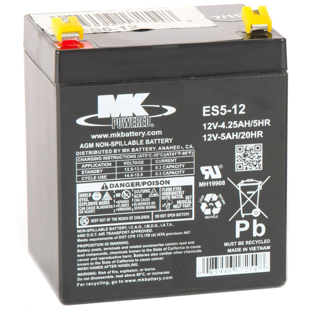 Battery 12-Volt 5 Ah SLA Battery, F2 Terminal C0P2 - product image 3