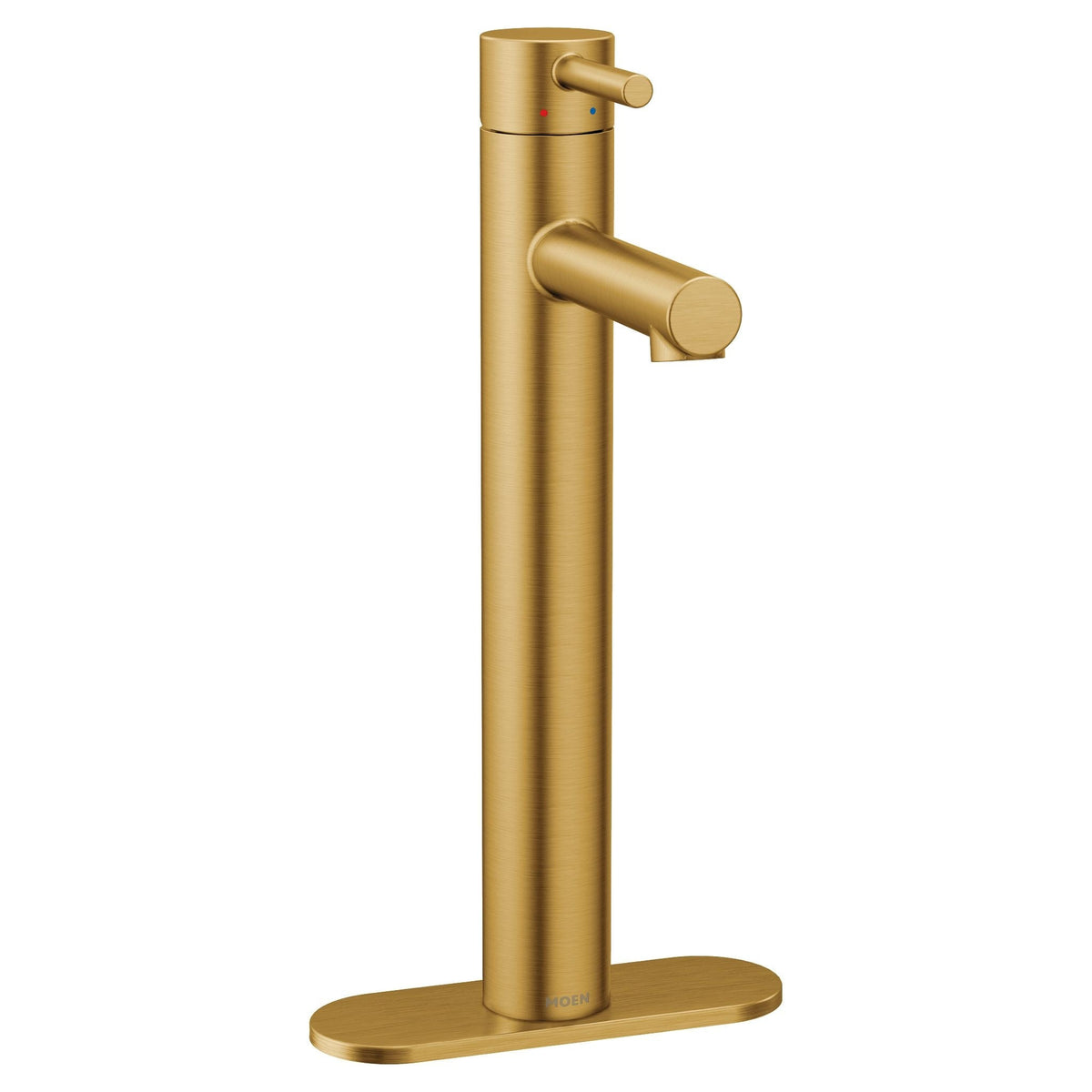Align Single Handle High Arc Vessel Single Hole Bathroom Sink Faucet, WaterSense Certified, Brushed Gold H1X6 - product image 2