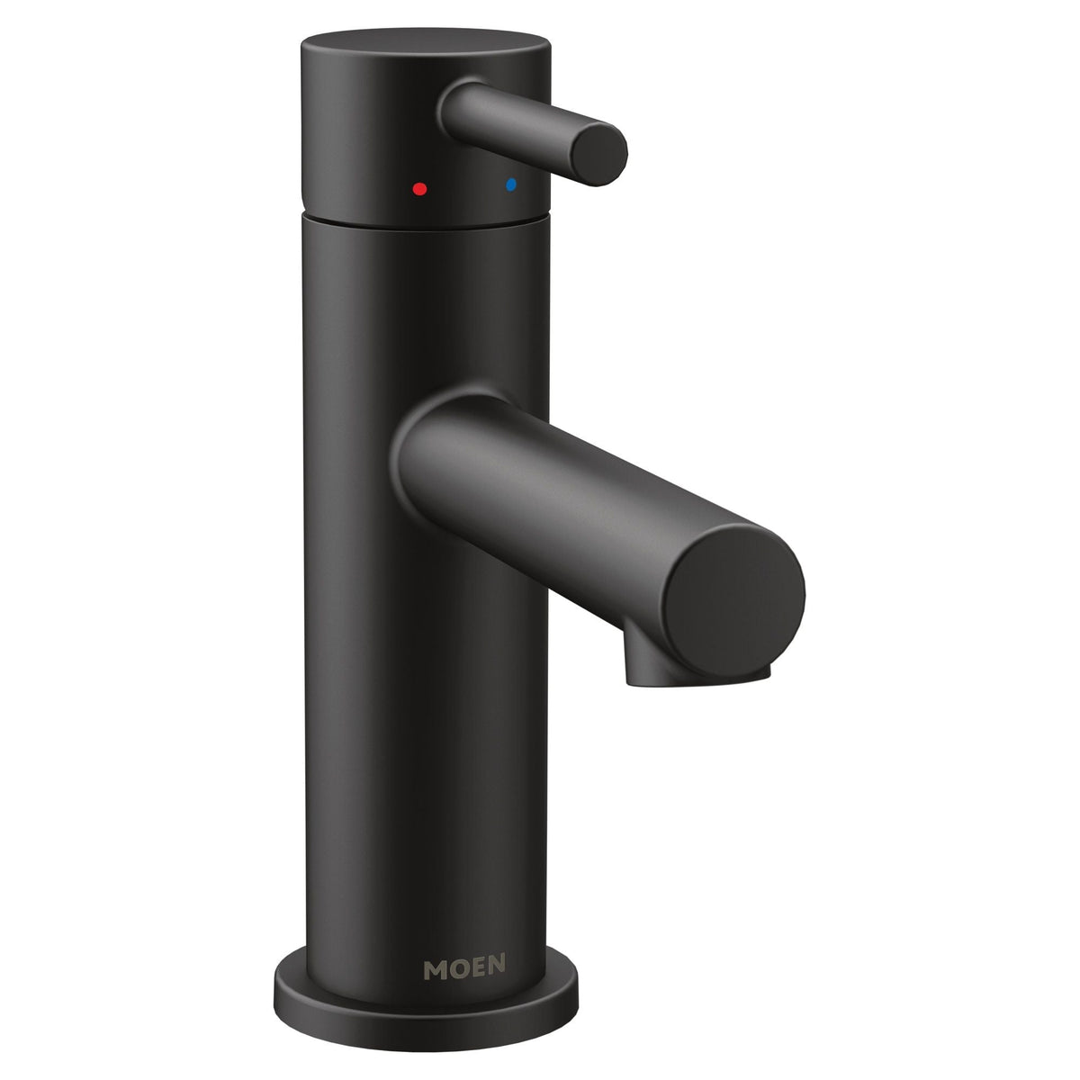 Align Single Handle Single Hole Bathroom Sink Faucet, Matte Black H4T4 - product image 1
