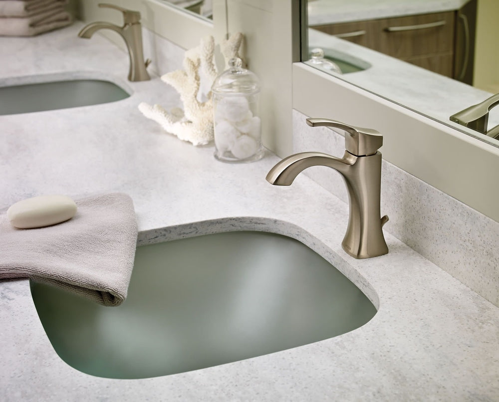 Voss Single Handle High Arc Single Hole Bathroom Sink Faucet, Brushed Nickel H1E4 - product image 8