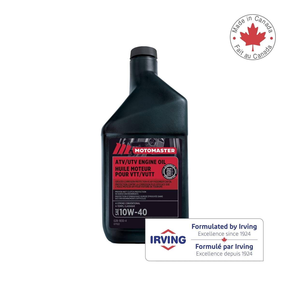 4-Stroke Premium ATV/UTV Engine Oil 10W40, 946-mL E7I0 - product image 2