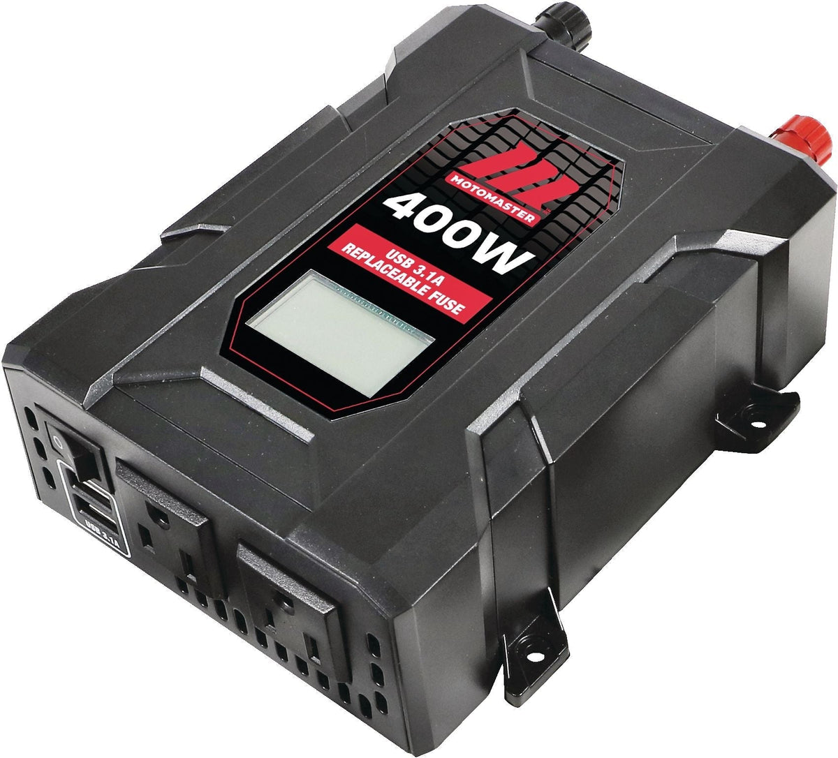 400W Power Inverter with LCD Screen, Grey U6E2 - product image 1