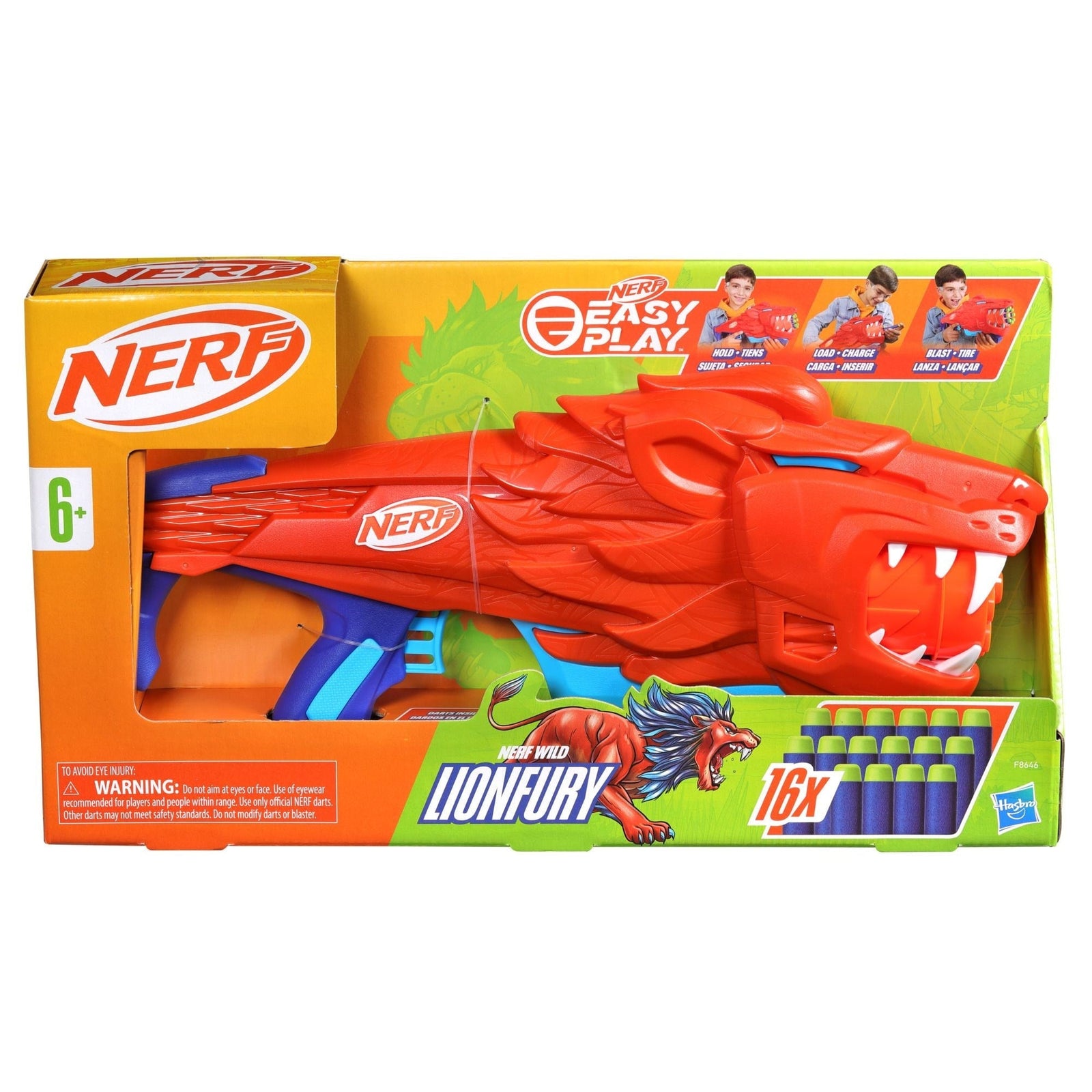 Junior Wild Lionfury Easy-Play Dart Blaster, Includes 16 Darts, Ages 6+ C0X3 - product image 3