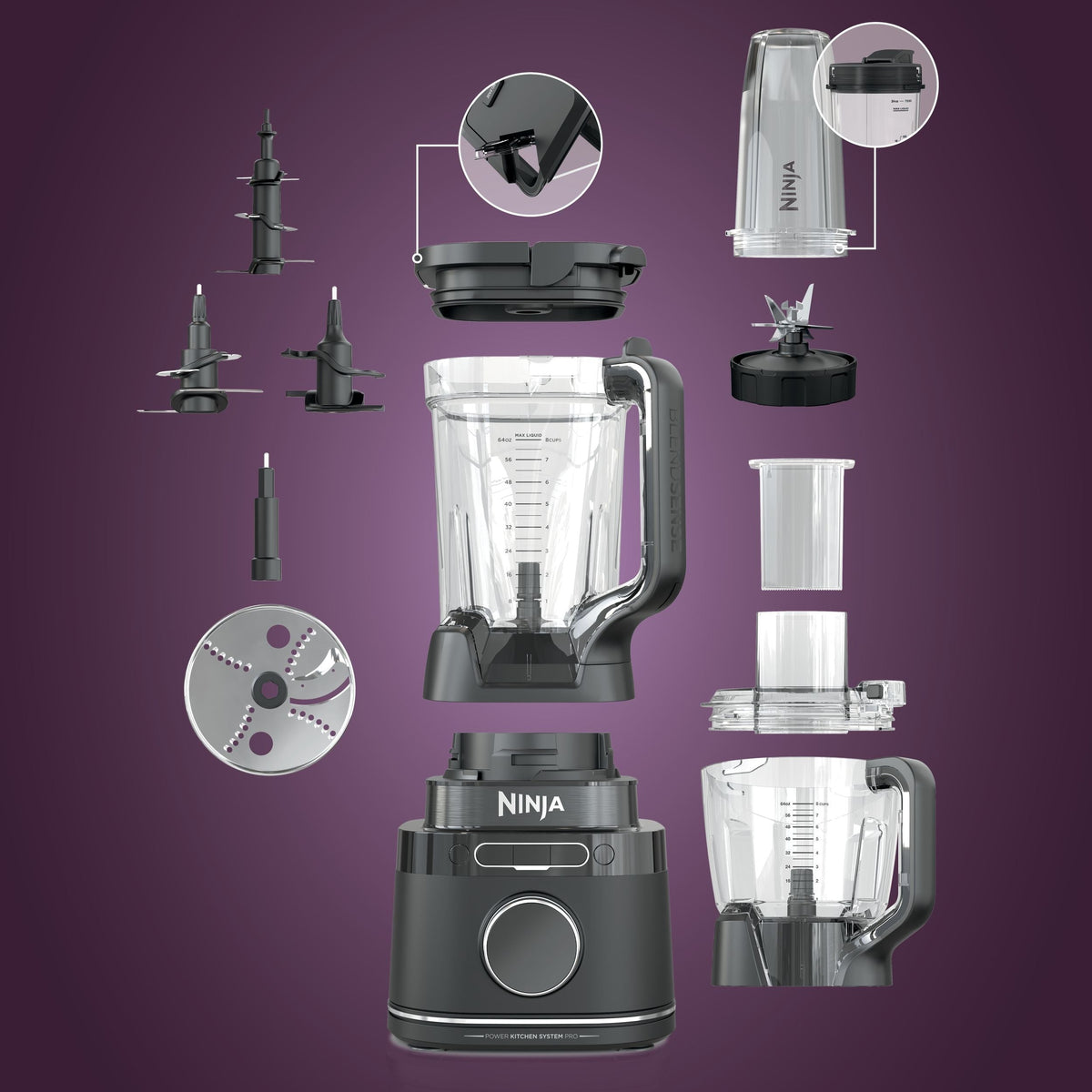 BlendSense Kitchen System Power Blender & Food Processor, 10 Pre-set Programs, 1800W I4R6 - product image 5