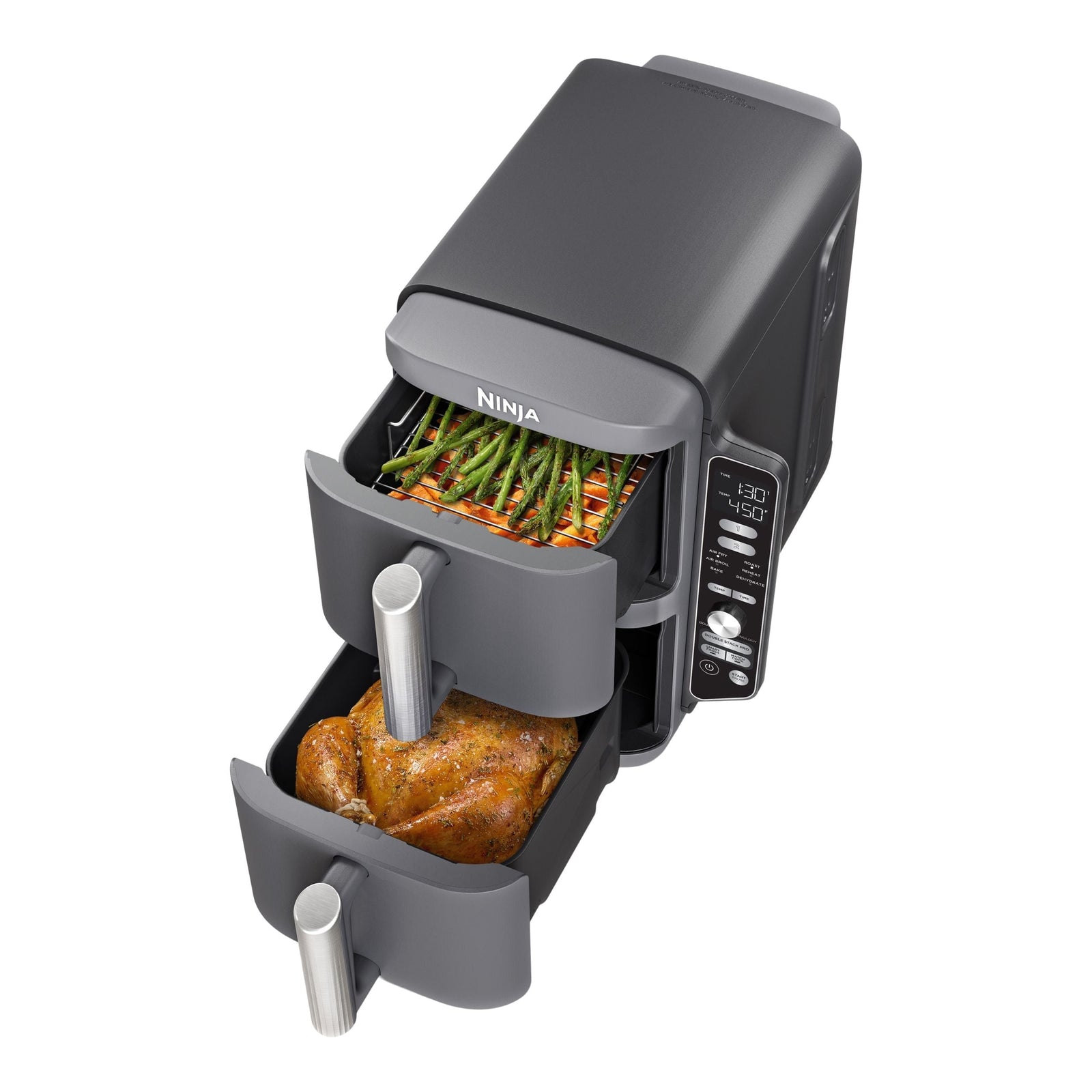 DoubleStack XL Multi-Rack Air Fryer with 2 Baskets & 6 Functions, 10-qt P0Z4 - product image 2