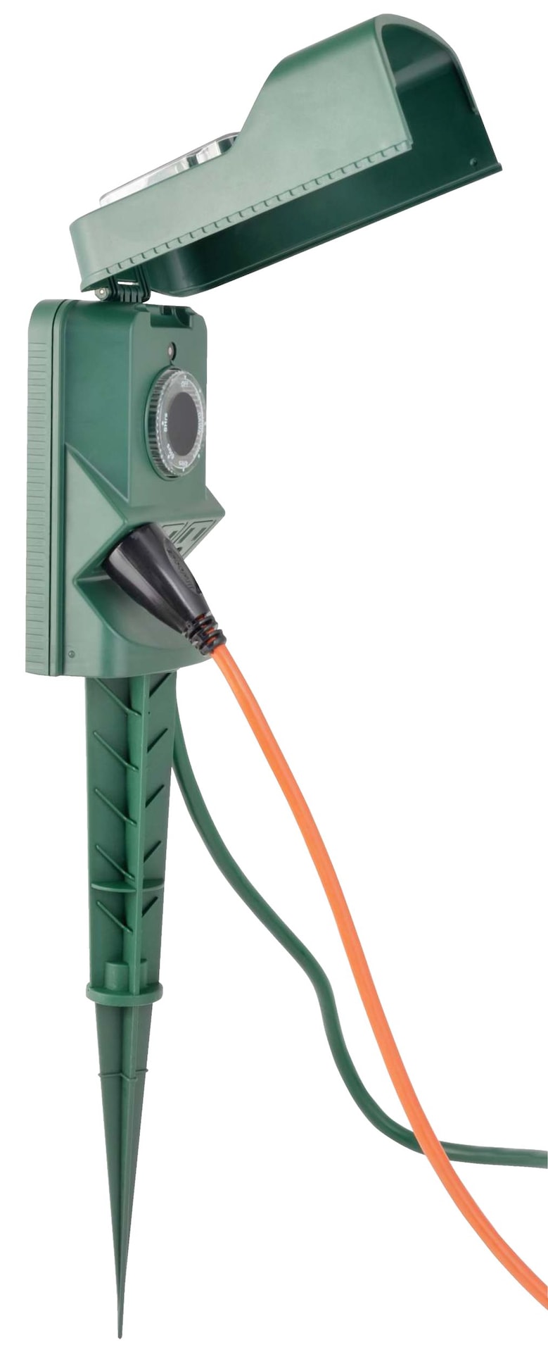 3-Outlet Outdoor Power Stake with 6-ft Cord and Timer, Green G3A4 - product image 4