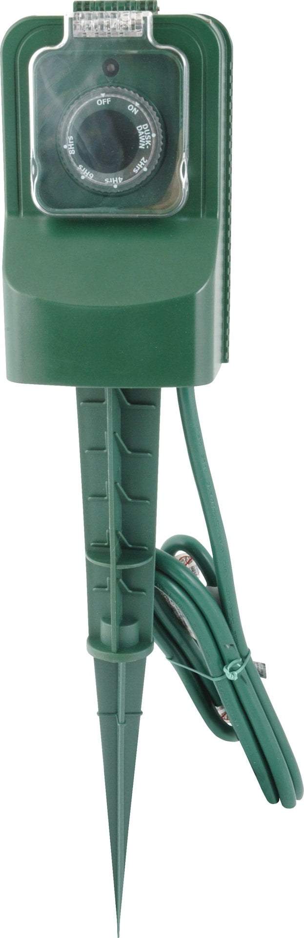 3-Outlet Outdoor Power Stake with 6-ft Cord and Timer, Green G3A4 - product image 5