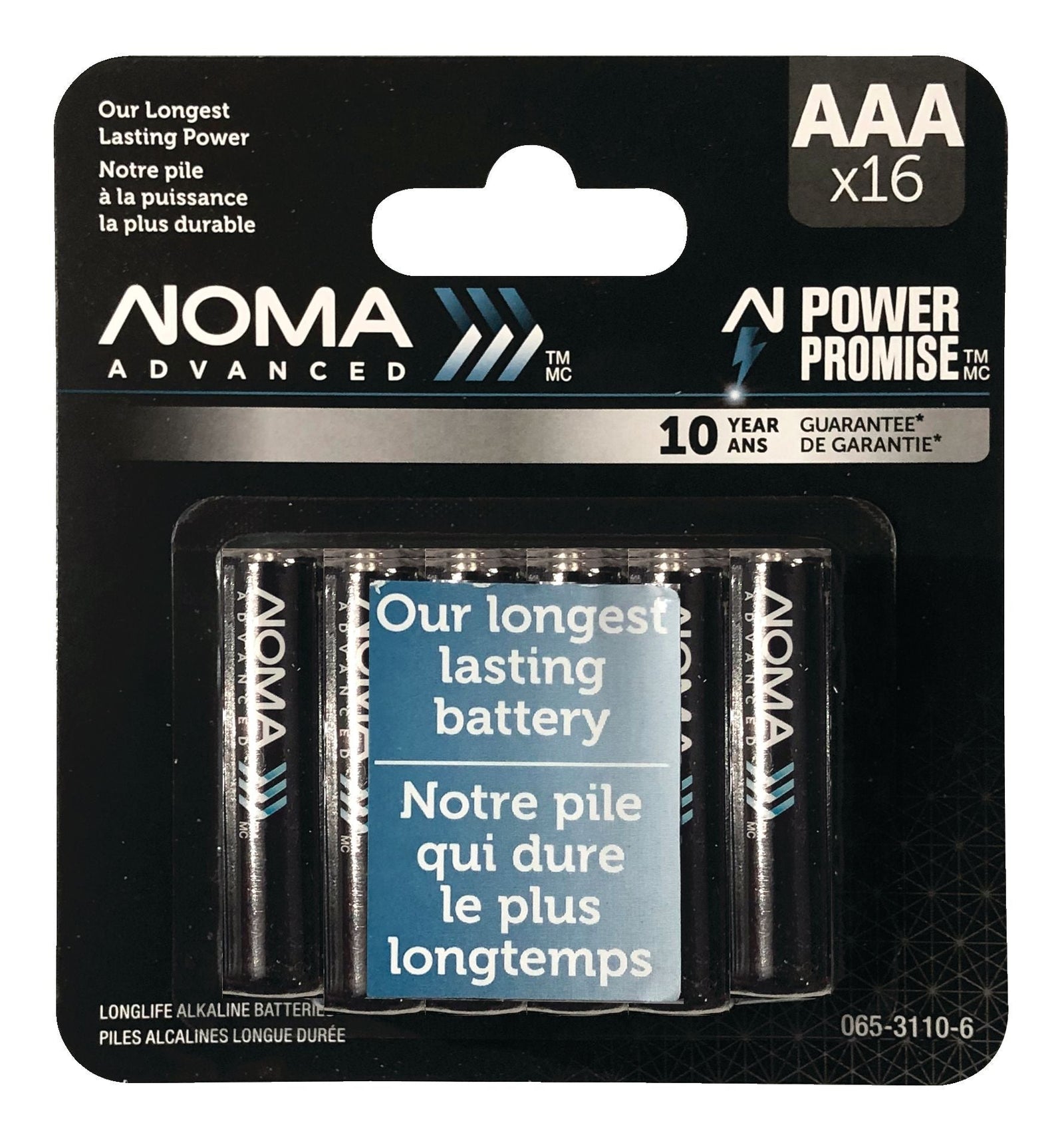 Advanced 16-pk AAA Alkaline Batteries, Long Lasting, All Purpose P6T6 - product image 1