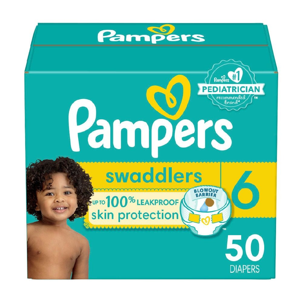 Swaddlers Size 6 Leak-Free Diapers, 50-pc N6B7 - product image 1