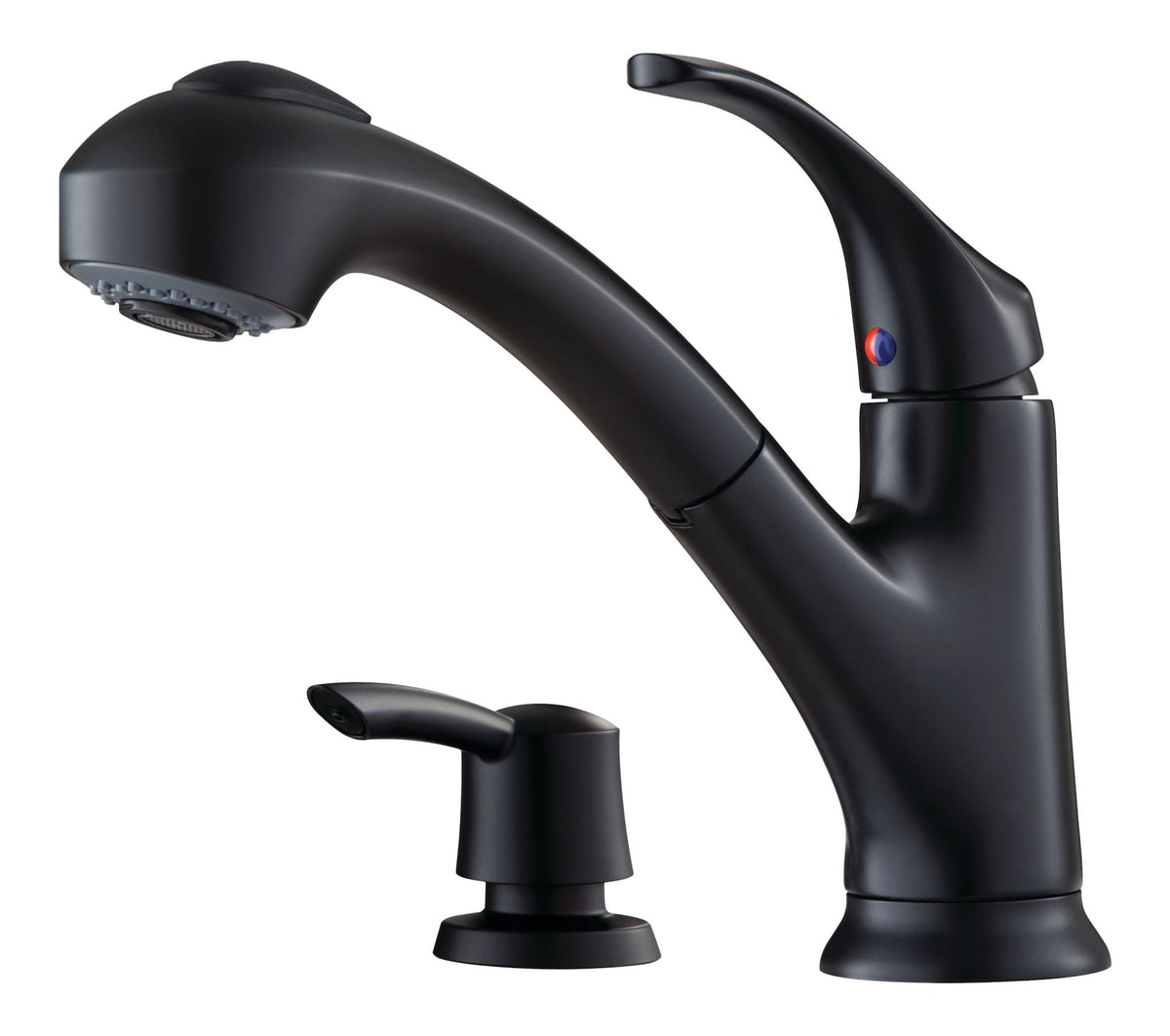 Shelton Matte Black Pull-Out Kitchen Faucet H0U9 - product image 1