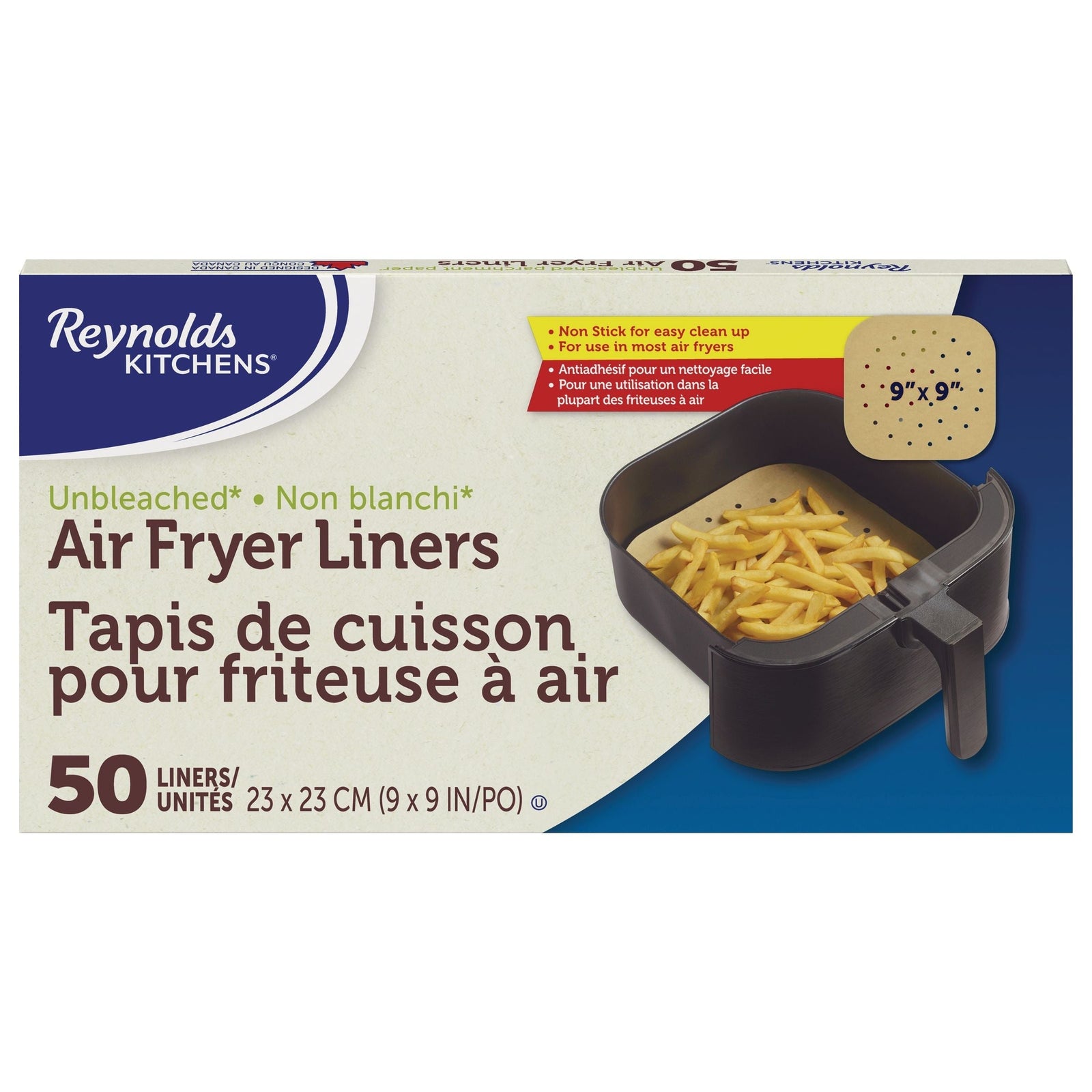 Kitchens Unbleached Non-Stick Air Fryer Liners, 50-pc K0A5 - product image 2
