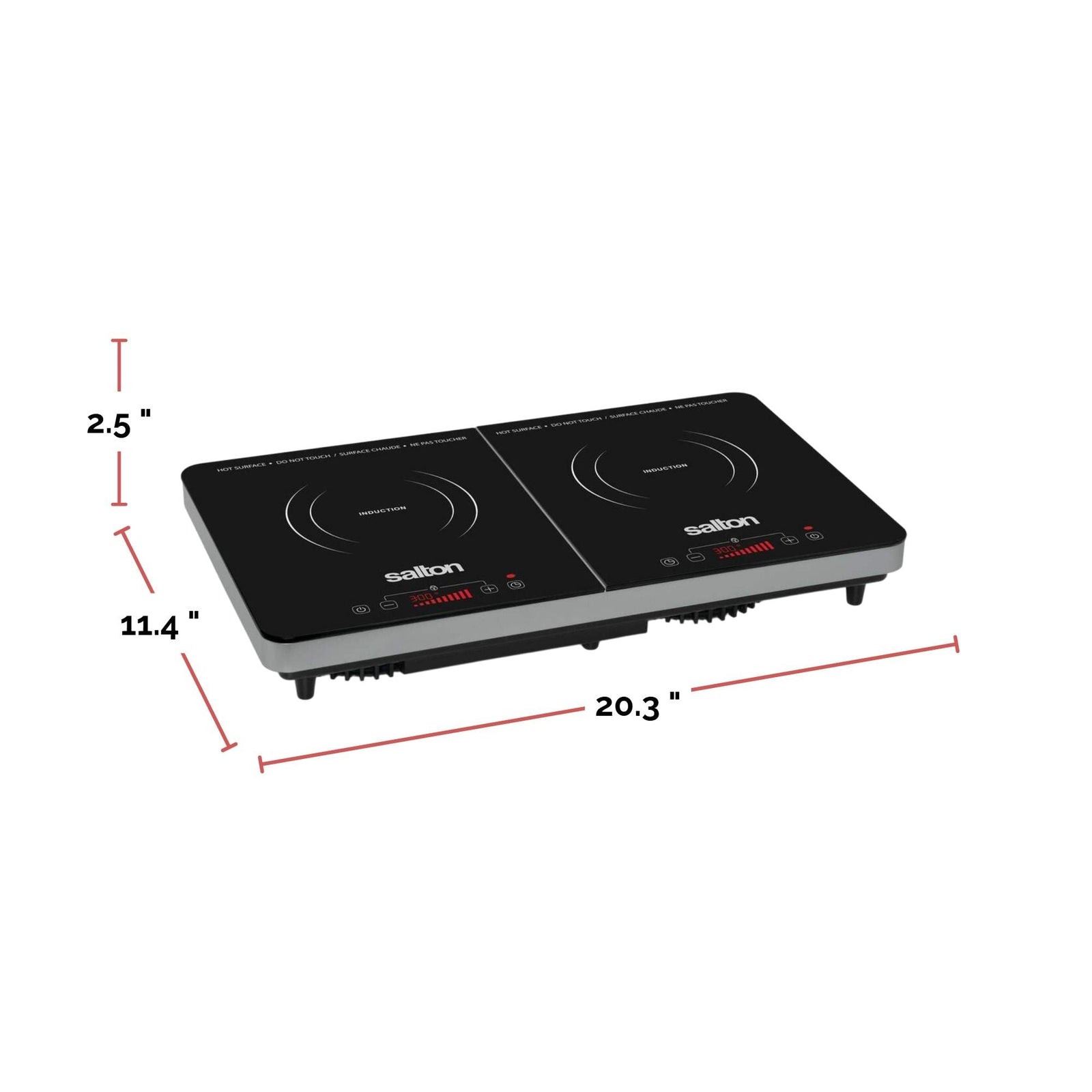 Double Induction Cooktop, LED Display & Touch control with 10 Power Settings B6F6 - product image 5