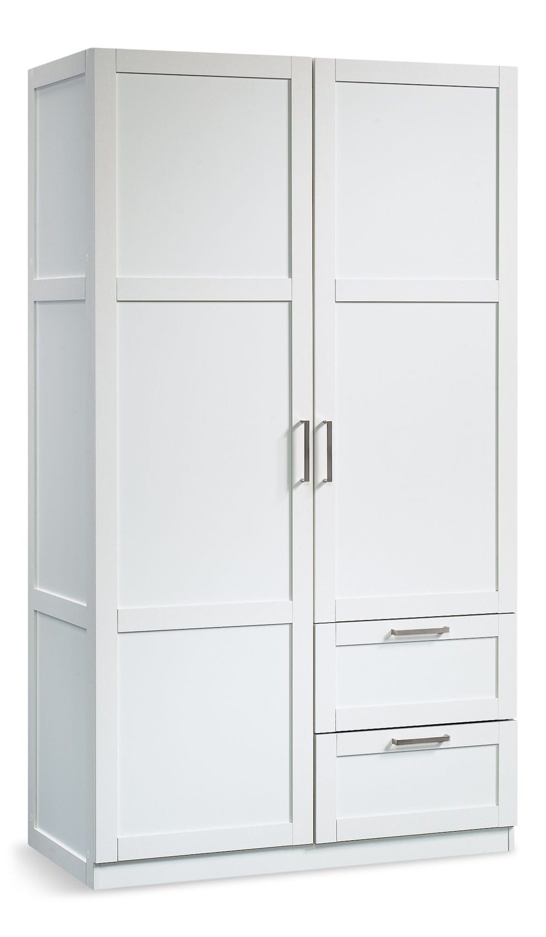 2 Door 2 Drawer Wardrobe, White T6T9 - product image 1