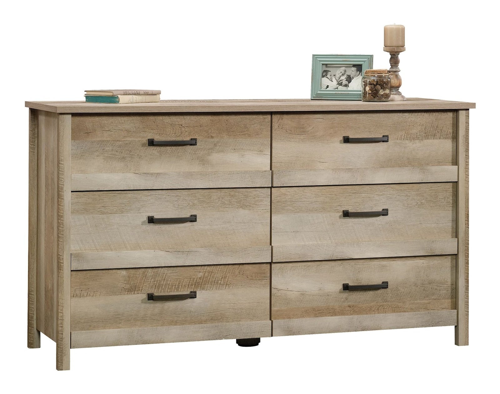 Cannery Bridge 6-Drawer Double Dresser/Chest Bedroom Storage, Lintel Oak Finish G6U9 - product image 2